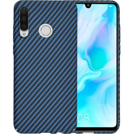 Techsuit - Carbonite FiberShell - Huawei P30 Lite / P30 Lite New Edition - Cyan