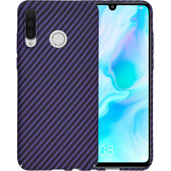 Techsuit - Carbonite FiberShell - Huawei P30 Lite / P30 Lite New Edition - Purple