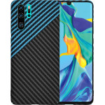 Techsuit - Carbonite FiberShell - Huawei P30 Pro / P30 Pro New Edition - Blue Pulse