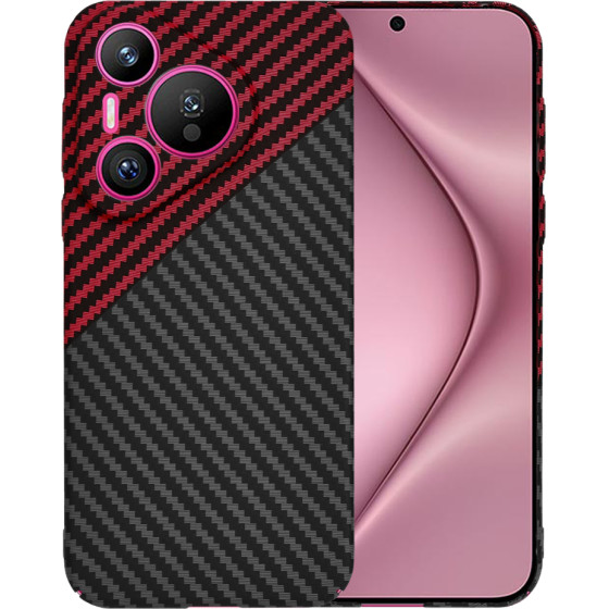 Techsuit - Carbonite FiberShell - Huawei Pura 70 - Red Vortex