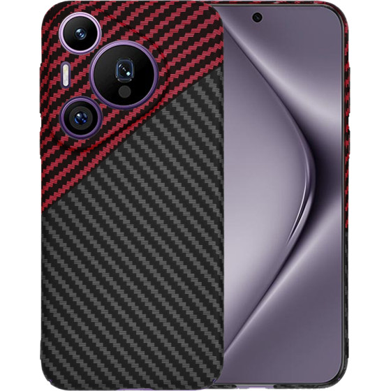 Techsuit - Carbonite FiberShell - Huawei Pura 70 Pro - Red Vortex