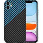 Techsuit - Carbonite FiberShell - iPhone 11 - Blue Pulse