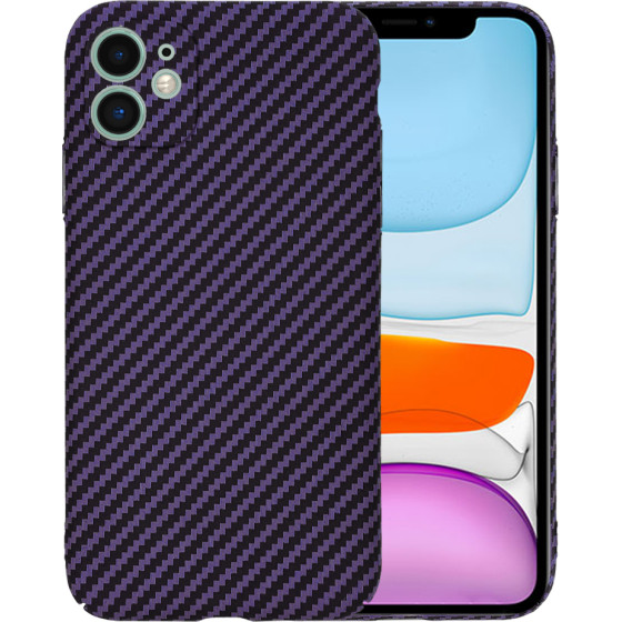 Techsuit - Carbonite FiberShell - iPhone 11 - Purple