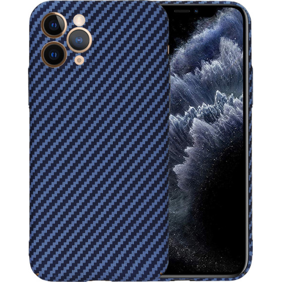 Techsuit - Carbonite FiberShell - iPhone 11 Pro - Cyan