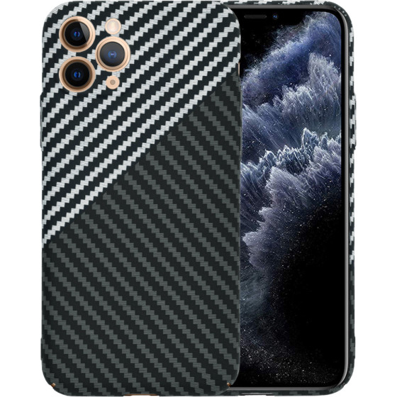Techsuit - Carbonite FiberShell - iPhone 11 Pro - Stealth Gray