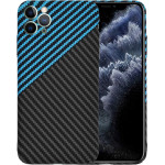 Techsuit - Carbonite FiberShell - iPhone 11 Pro Max - Blue Pulse
