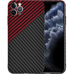 Techsuit - Carbonite FiberShell - iPhone 11 Pro Max - Red Vortex