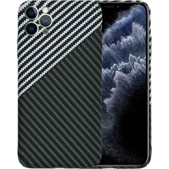 Techsuit - Carbonite FiberShell - iPhone 11 Pro Max - Stealth Gray