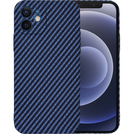 Techsuit - Carbonite FiberShell - iPhone 12 - Cyan
