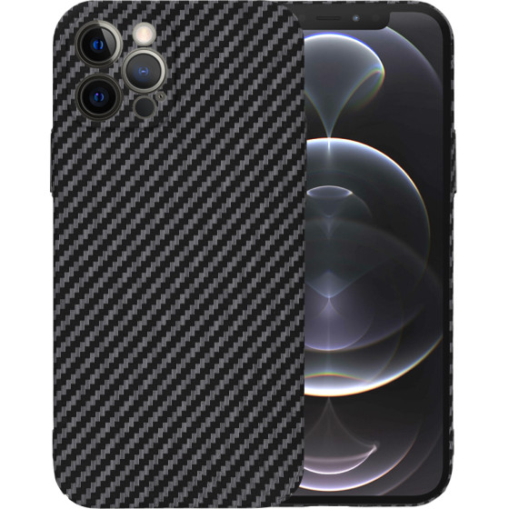 Techsuit - Carbonite FiberShell - iPhone 12 Pro - Black