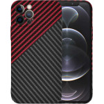 Techsuit - Carbonite FiberShell - iPhone 12 Pro - Red Vortex