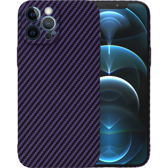 Techsuit - Carbonite FiberShell - iPhone 12 Pro Max - Purple