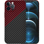 Techsuit - Carbonite FiberShell - iPhone 12 Pro Max - Red Vortex