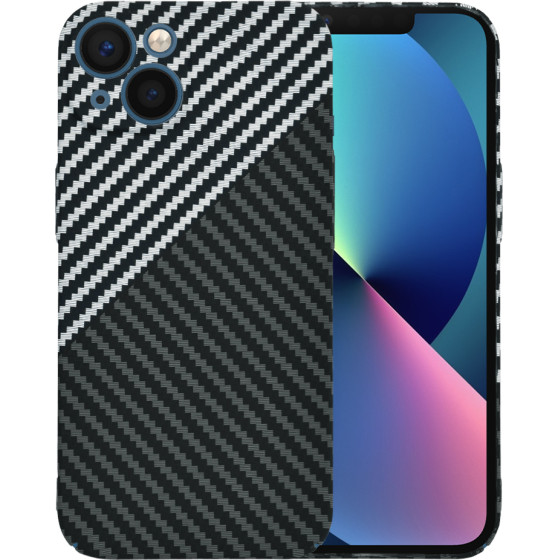 Techsuit - Carbonite FiberShell - iPhone 13 - Stealth Gray