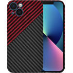Techsuit - Carbonite FiberShell - iPhone 13 - Red Vortex