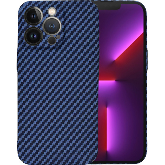 Techsuit - Carbonite FiberShell - iPhone 13 Pro - Cyan