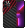 Techsuit - Carbonite FiberShell - iPhone 13 Pro - Red Vortex