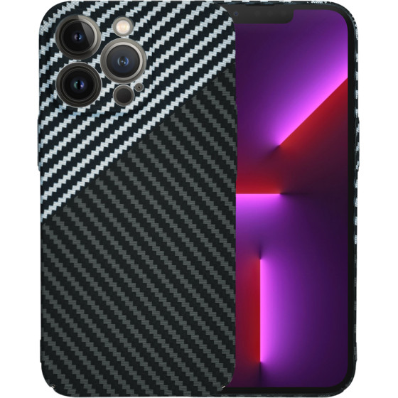 Techsuit - Carbonite FiberShell - iPhone 13 Pro - Stealth Gray