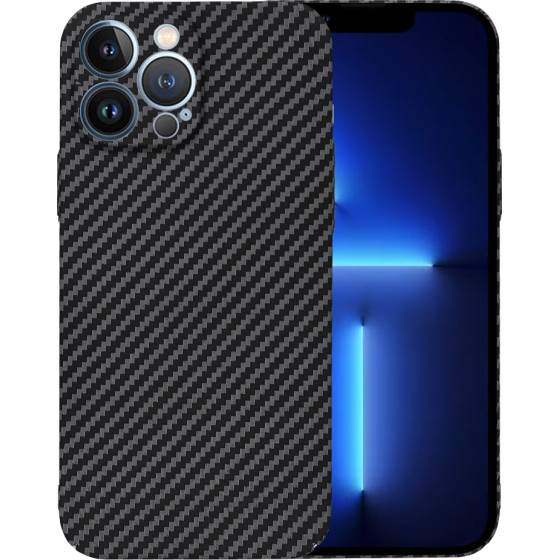 Techsuit - Carbonite FiberShell - iPhone 13 Pro Max - Black