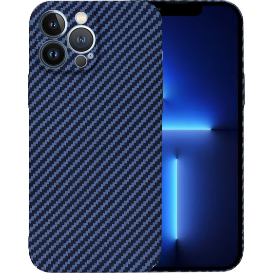 Techsuit - Carbonite FiberShell - iPhone 13 Pro Max - Cyan