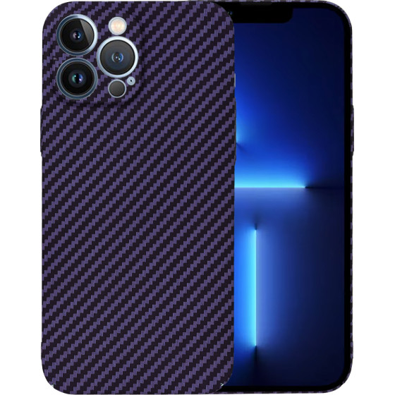 Techsuit - Carbonite FiberShell - iPhone 13 Pro Max - Purple