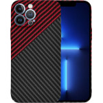 Techsuit - Carbonite FiberShell - iPhone 13 Pro Max - Red Vortex