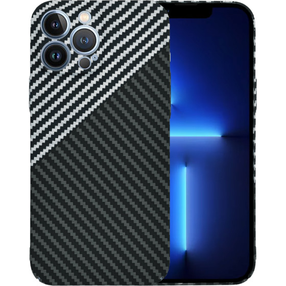 Techsuit - Carbonite FiberShell - iPhone 13 Pro Max - Stealth Gray