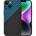 Techsuit - Carbonite FiberShell - iPhone 14 - Blue Pulse