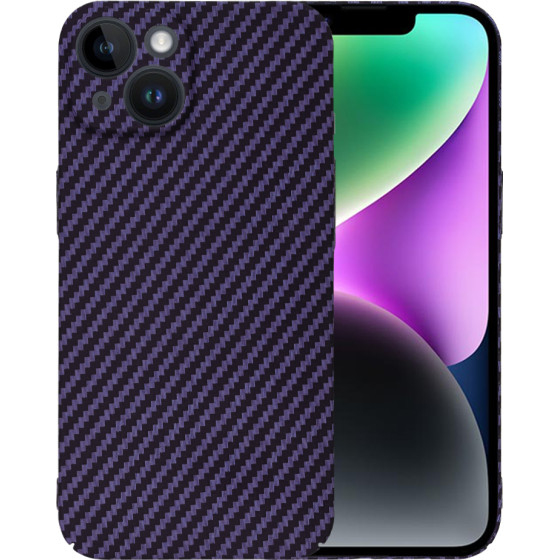Techsuit - Carbonite FiberShell - iPhone 14 - Purple