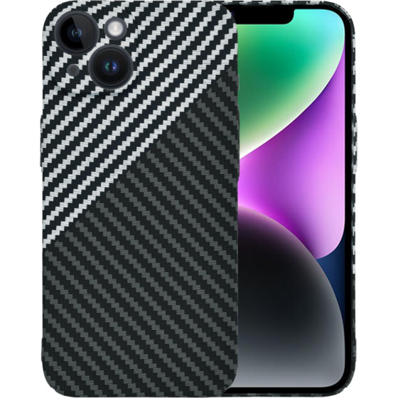 Techsuit - Carbonite FiberShell - iPhone 14 - Stealth Gray