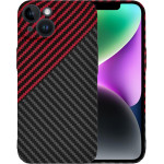 Techsuit - Carbonite FiberShell - iPhone 14 - Red Vortex