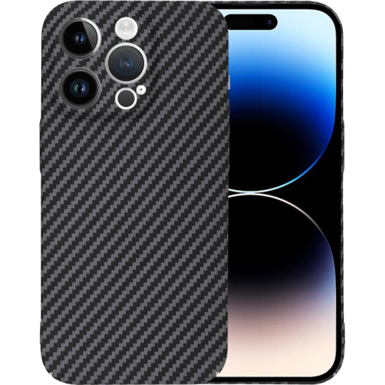 Techsuit - Carbonite FiberShell - iPhone 14 Pro - Black