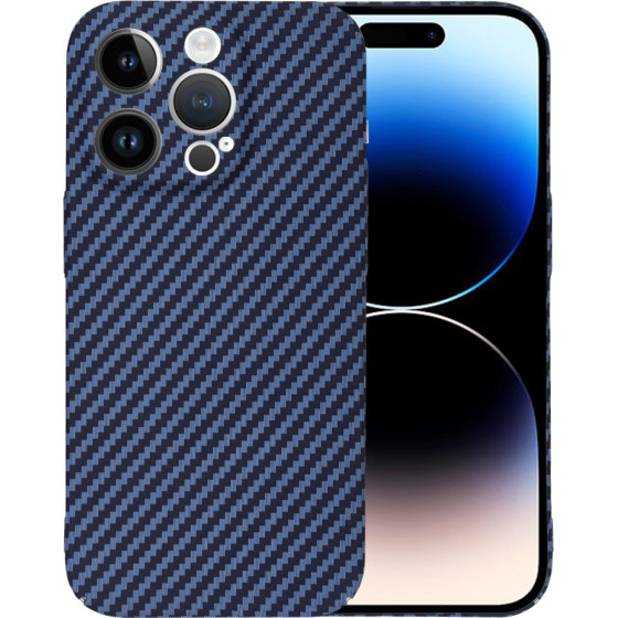 Techsuit - Carbonite FiberShell - iPhone 14 Pro - Cyan