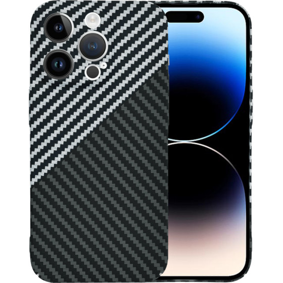 Techsuit - Carbonite FiberShell - iPhone 14 Pro - Stealth Gray