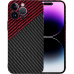 Techsuit - Carbonite FiberShell - iPhone 14 Pro Max - Red Vortex