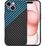 Techsuit - Carbonite FiberShell - iPhone 15 - Blue Pulse