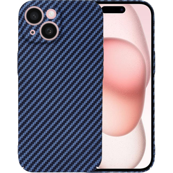 Techsuit - Carbonite FiberShell - iPhone 15 - Cyan