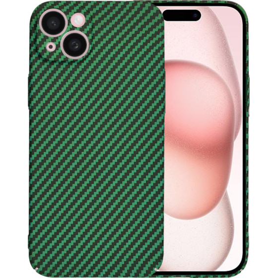 Techsuit - Carbonite FiberShell - iPhone 15 - Green