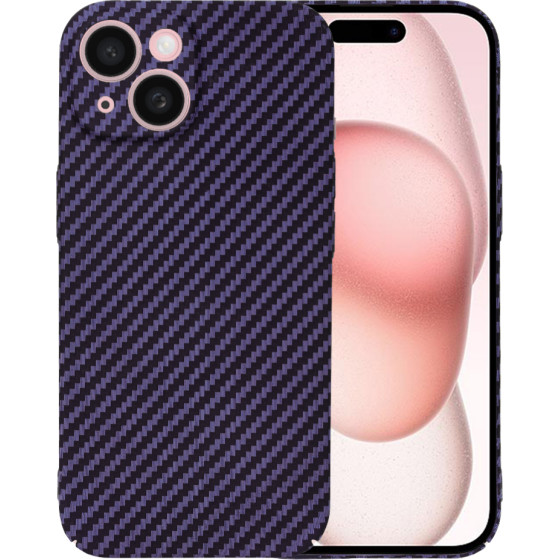 Techsuit - Carbonite FiberShell - iPhone 15 - Purple