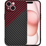 Techsuit - Carbonite FiberShell - iPhone 15 - Red Vortex