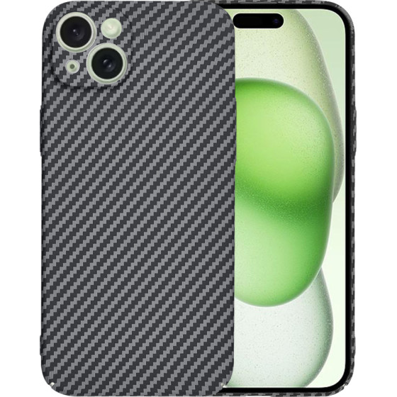 Techsuit - Carbonite FiberShell - iPhone 15 Plus - Black