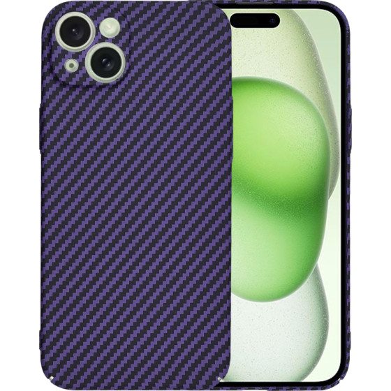 Techsuit - Carbonite FiberShell - iPhone 15 Plus - Purple