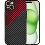 Techsuit - Carbonite FiberShell - iPhone 15 Plus - Red Vortex