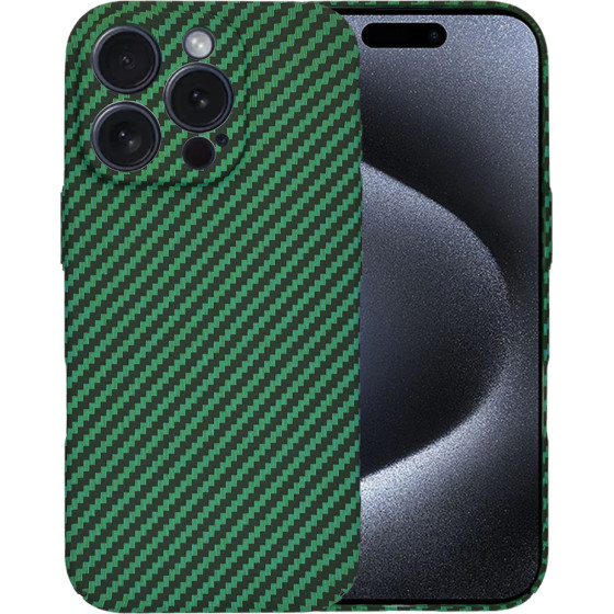 Techsuit - Carbonite FiberShell - iPhone 15 Pro - Green