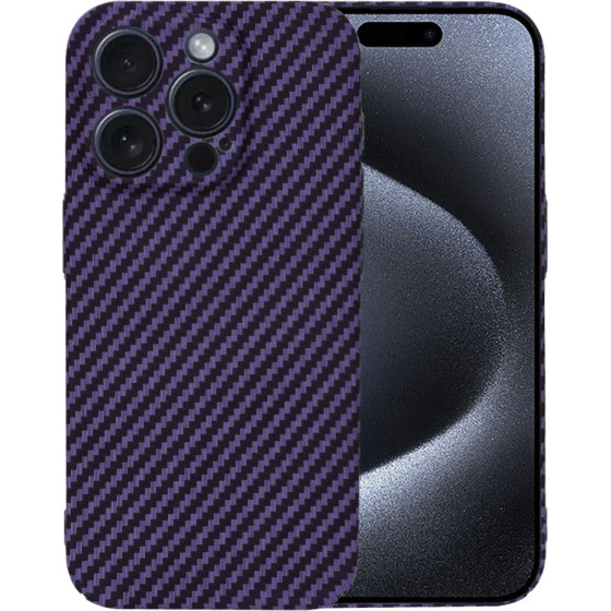 Techsuit - Carbonite FiberShell - iPhone 15 Pro - Purple