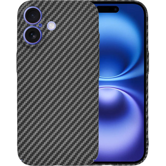 Techsuit - Carbonite FiberShell - iPhone 16 - Black