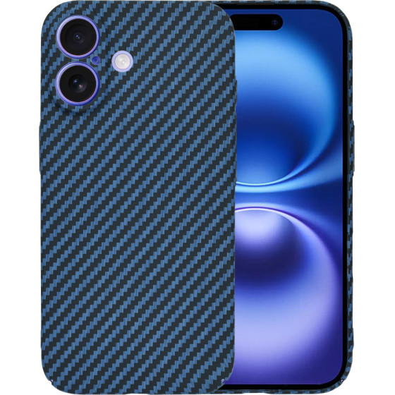 Techsuit - Carbonite FiberShell - iPhone 16 - Cyan