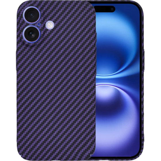 Techsuit - Carbonite FiberShell - iPhone 16 - Purple