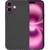 Techsuit - Carbonite FiberShell - iPhone 16 Plus - Black