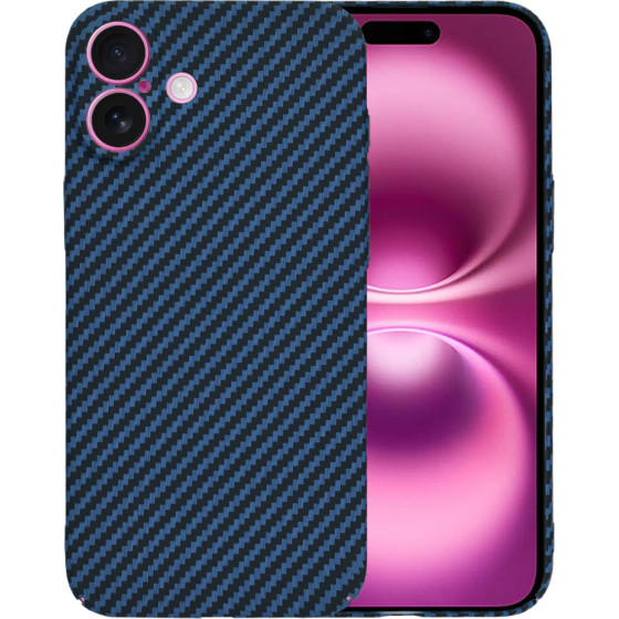 Techsuit - Carbonite FiberShell - iPhone 16 Plus - Cyan